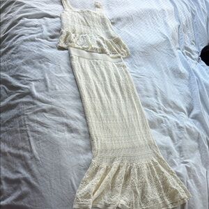 House of Harlow 1960 Cream Long Sleeve Dress